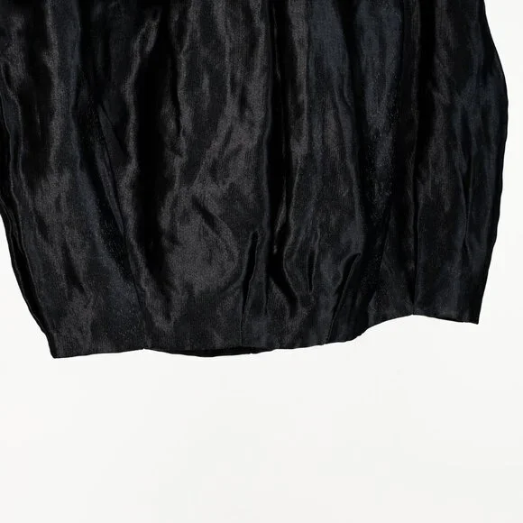 Prada 2009 Black Large Satin Bow Skirt - Picture 5 of 12